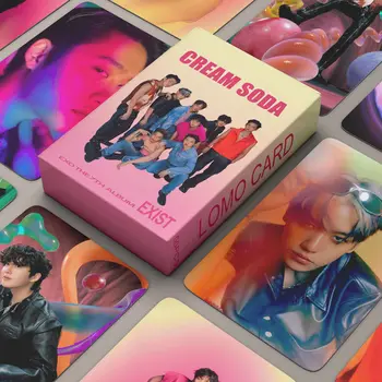55шт Kpop EXO Lomo Card фотокарточка HD фото албум за печат фотокарточек Има колекция от домашно комплекта карти 