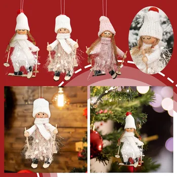Безплатна Доставка Коледен Орнамент във формата на Ангел, Коледно дърво, Подвесное украса, Коледна висулка, Стоки за дома, Аксесоари за дома