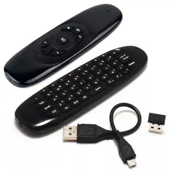 Версия на Мини-цветна клавиатура с подсветка, мишката, за контрол на мишката T10, Гласова летяща клавиатура с подсветка, безжично дистанционно управление C120