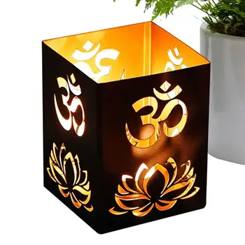 Декоративни свещници в стила на Lotus за празнични партита; Уличен свещник за двор; Декоративен свещник-лампа Holdec