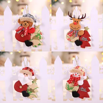 Дядо Коледа, Снежен Човек Лосове Коледно Дърво Висулка 2023 Забавни Коледни Декорации За Дома Навидад Нова Година Коледна Украса