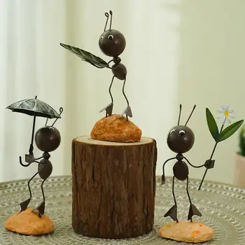 Креативна миниатюрна скулптура Издръжлив Ярко изображение Антикоррозийный орган Мравка Миниатюрна скулптура Муравьиный украшение Подаръци