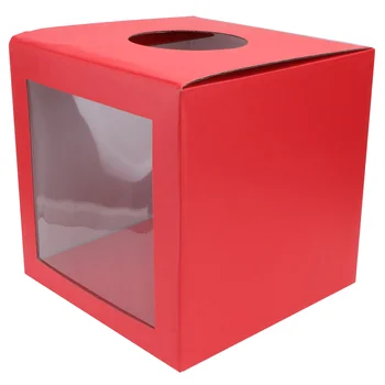Кутия за украса на сватбени тържества с пожелания (червен)