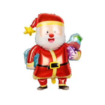 Мини Коледни Балон От Фолио Дядо Коледа, Снежен Човек Северен Елен Лос Леденцовая Бастун Коледно Дърво Камбанка Надуваем Балон Подарък-Коледна Украса