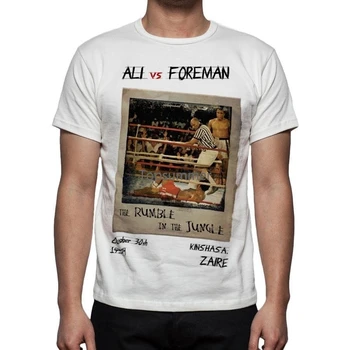 Мъжки, светът бокс тениска На Ali Vs George Foreman Rumble In The Jungle M02