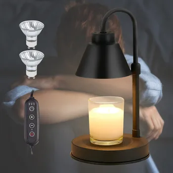 Нагревател свещи С регулируема яркост, Восъчна лампа за подгряване на свещи с 2 светлини, регулируем по височина Лампа за топене на свещи за дневната и спалнята