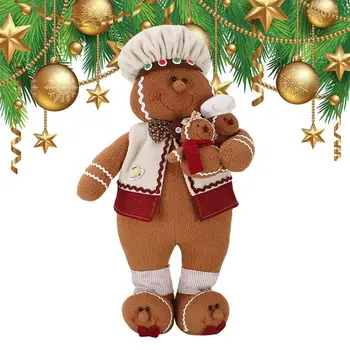 Нов Коледен декор, Cartoony Човечето човече, плюшен играчка, имитация на Коледната елха, кукла, Коледен фестивал, Коледна декорация, Детски подарък