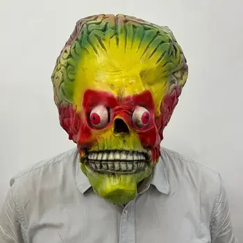 Нова маска за парти в чест на Хелоуин, латексный прическа, подпори за забавни игри с героите