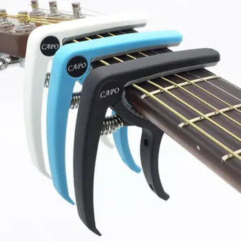Пластмасова Китара Капо за 6-струнна акустична Класическата електрическа китара Скоба за настройки Ra Аксесоари за музикални инструменти