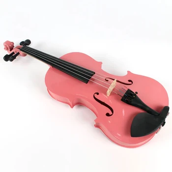 Продажба на едро на евтини цветни шперплат с добро качество за цигулка за начинаещи (розов цвят)
