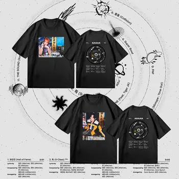Тениска KPOP Бездомни Деца от 5 Звезди, Дамски Мъжки t-shirt K-POP Straykids MINHO WOOJIN CHANGBIN FELIX Bang Chan, Памучен тениска с къс ръкав