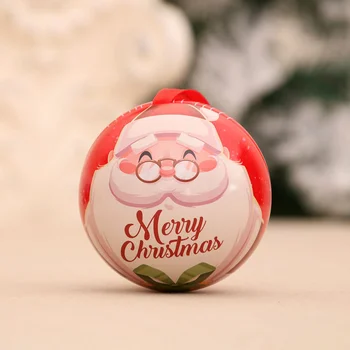 Топка за украса на Коледната елха, Мини-Подвесная Лидице кутия за бонбони, на Коледен подарък кутия, Празнични аксесоари, Декоративна желязна кутия за топки, Домашен декор