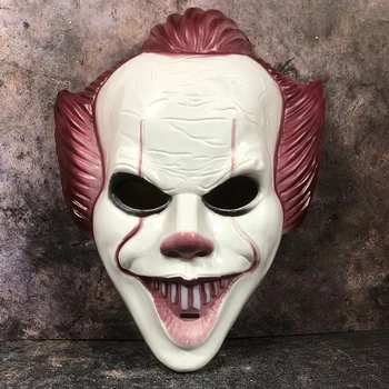 Хелоуин Ужас Анфас Смешно ужасна маска на Клоун Призрак Нощ Подпори Cos