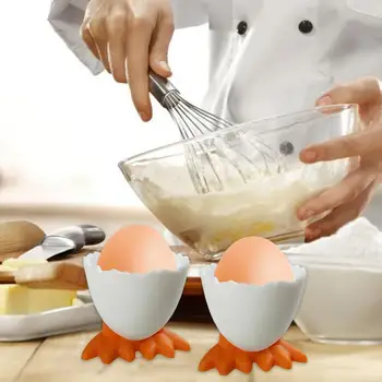 Чаша за яйца от кокоши Крака, Скъпа Творчески поставка за Чаши за яйца, Отварачка За Яйца, Сепаратор, Контейнер за твърдо сварени Яйца, Аксесоар за вашия интериор, Кухненско домашно плот